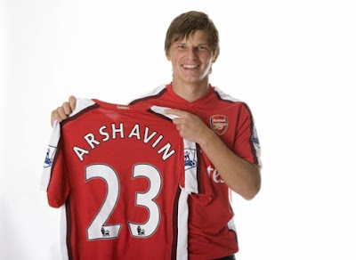 Arshavin Arsenal Kit No.23