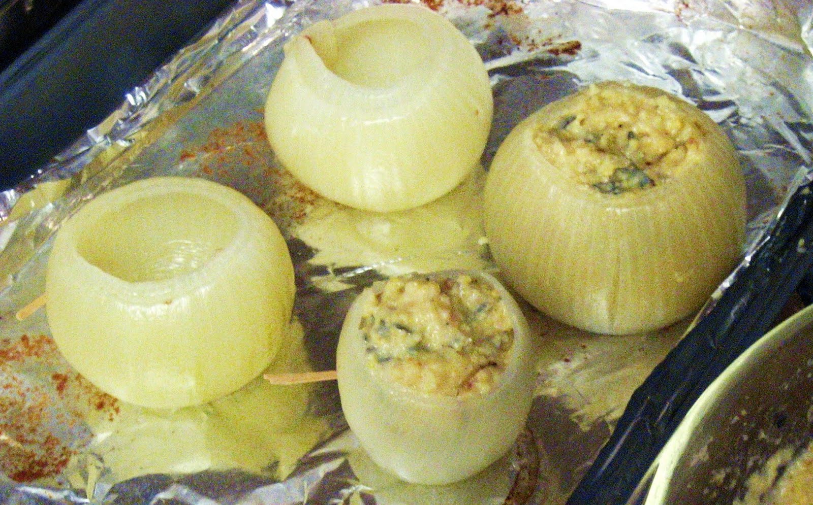 The Foodie Next Door Roasted Onions & Cornbread and Sage Stuffing