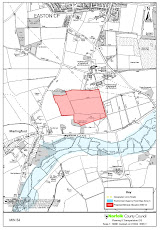 NCC Marlingford MIN54 Quarry Map