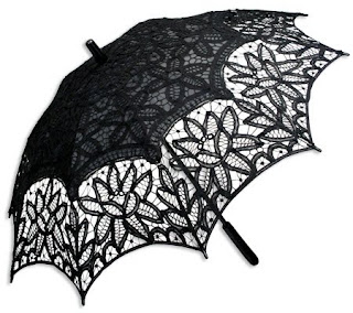 looks & thwacks good! Battenberg lace parasol