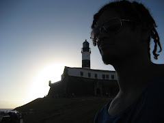 profiled against the Farol Lighthouse, Bahia de Todos os Santos