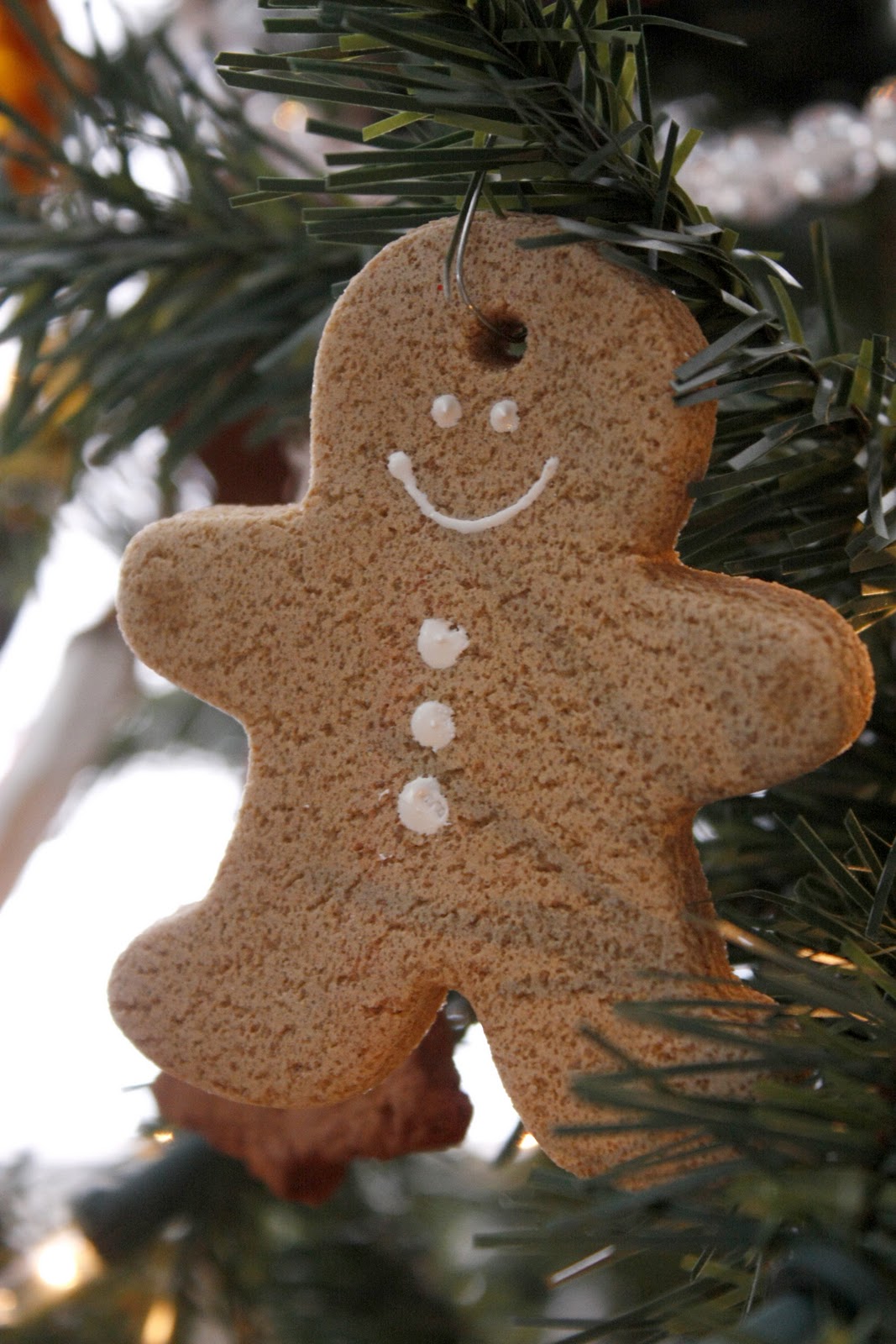 Salt Dough Gingerbread Ornaments