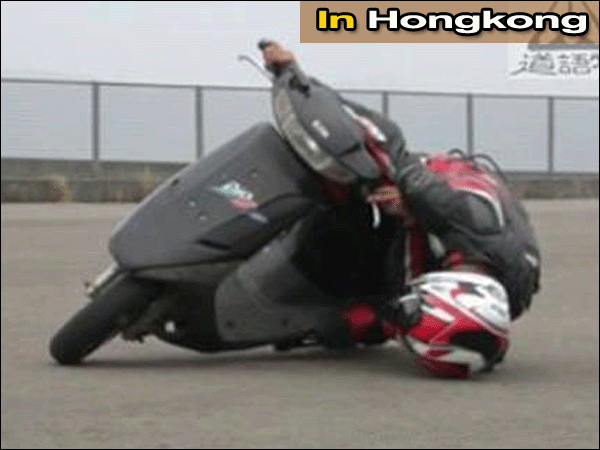 funny motorbike crash