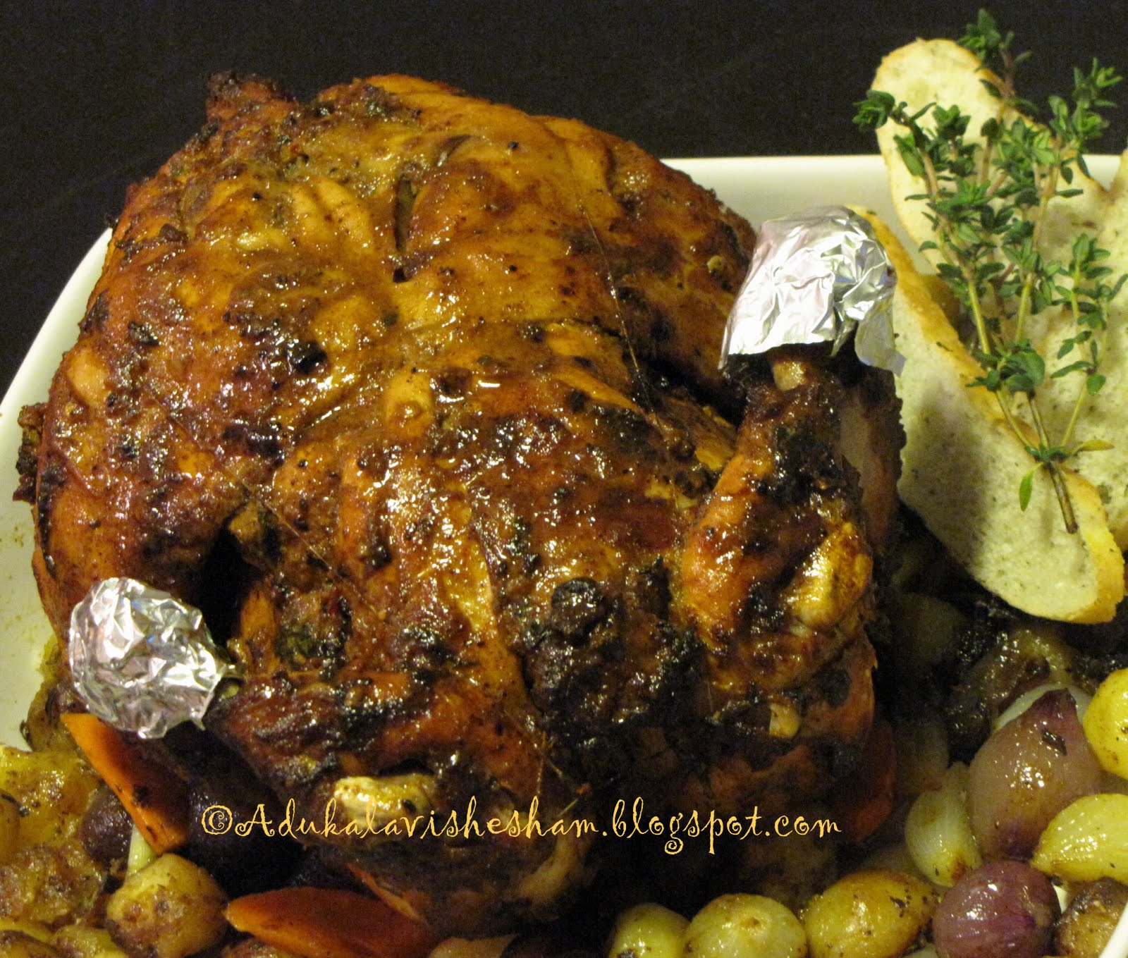 Adukala Vishesham Whole Chicken Bake