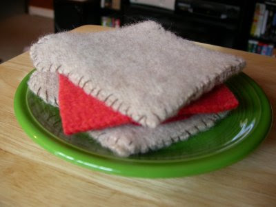 felted wool sandwhich