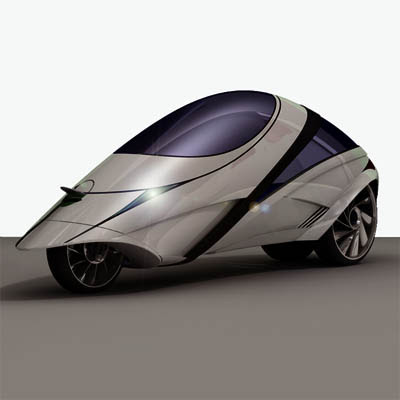 This car's shape has been inspired by the form of an EEL This car's shape has been inspired by the form of an EEL