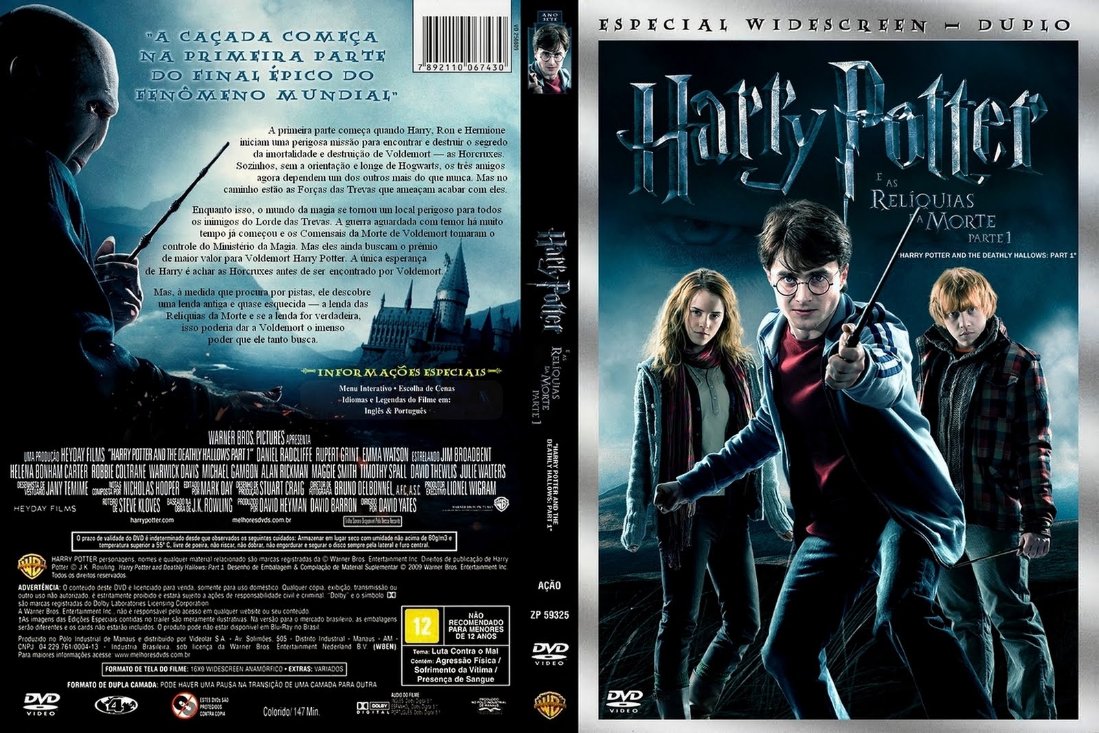 Harry Potter ,e as, Relíquias da Morte:, Parte 1 ,BRRip RMVB, Legendado