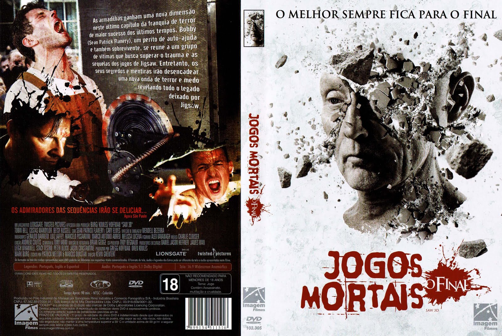 Jogos Mortais - O Final, Dublapédia