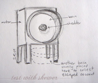 coconut paring machine
