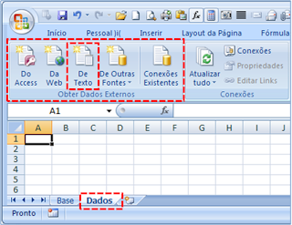 Importar dados com Excel importar, excel, vba