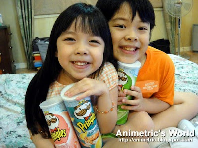 Kids love Pringles Seaweed, Soft-Shell Crab, and Grilled Shrimp flavors!