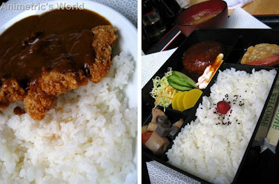 Katsu Curry Rice and Hamburg Steak Bento at Choto Stop