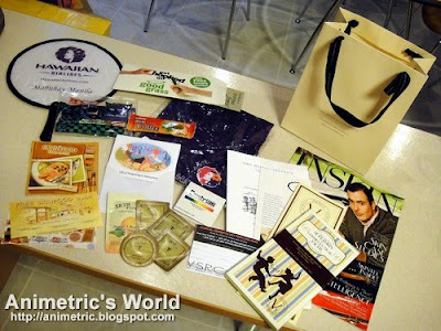 Freebies and loot from Skycable Vanity Fair 2