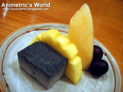 Kurogoma Purin and Fruits Moriawase at Senju, Edsa Shangri-la Hotel