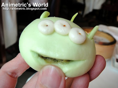 Little Green Men Pork and Vegetable Bun at Crystal Lotus, Hong Kong Disneyland Hotel