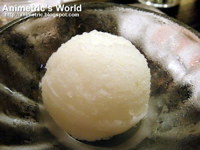 Lime sherbet at Mo-Mo Paradise