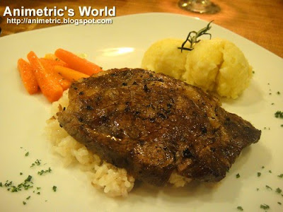 Rosemary and Garlic Rib-Eye Steak at Lola Maria Restaurant