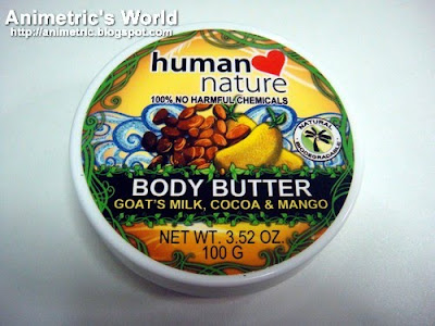 Human Nature Body Butter with Goat's Milk, Cocoa, and Mango