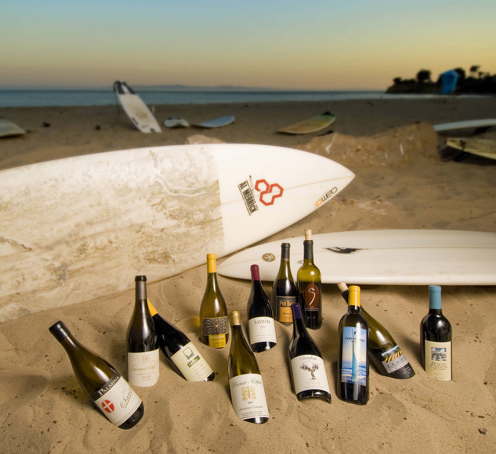 Cervins Central Coast Wine and Waves & Bottles and Boards The Central