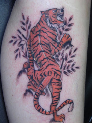 Japanese tiger Tattoo Art