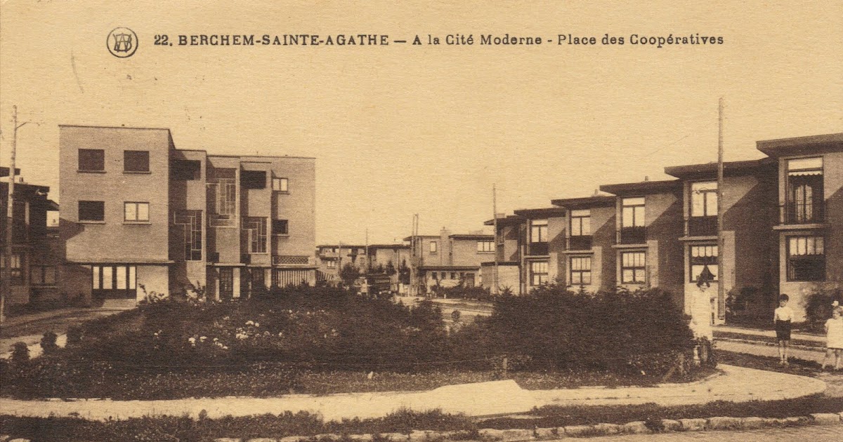 POSTALES INVENTADAS 547. BerchemSainte Agathe A la Cite Moderne