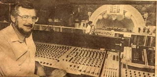 Frank Supak, head audio technician at the Hollywood Bowl sound booth console, from the LA Times.
