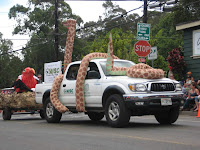 Maui Invasive Species Committee float in the Makawao, Maui, Hawaii, Fourth of July Parade
