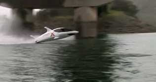 Shark-like boat