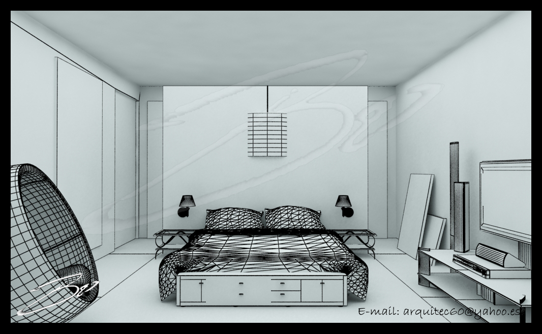 Bo3D CG - ART & ANIMATION: DORMITORIO INTERIOR