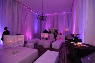 carnegie institute wedding with draping lightingnew white floor to cover the carpet and canopy