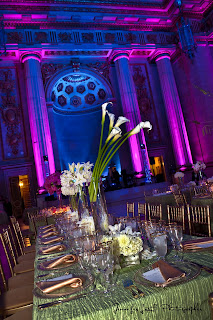 wedding at the andrew mellon auditorium spectacular lighting and flowers