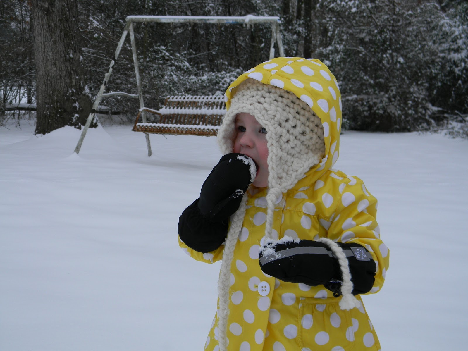 Three Girls and a Guy Snow snow GO AWAY!