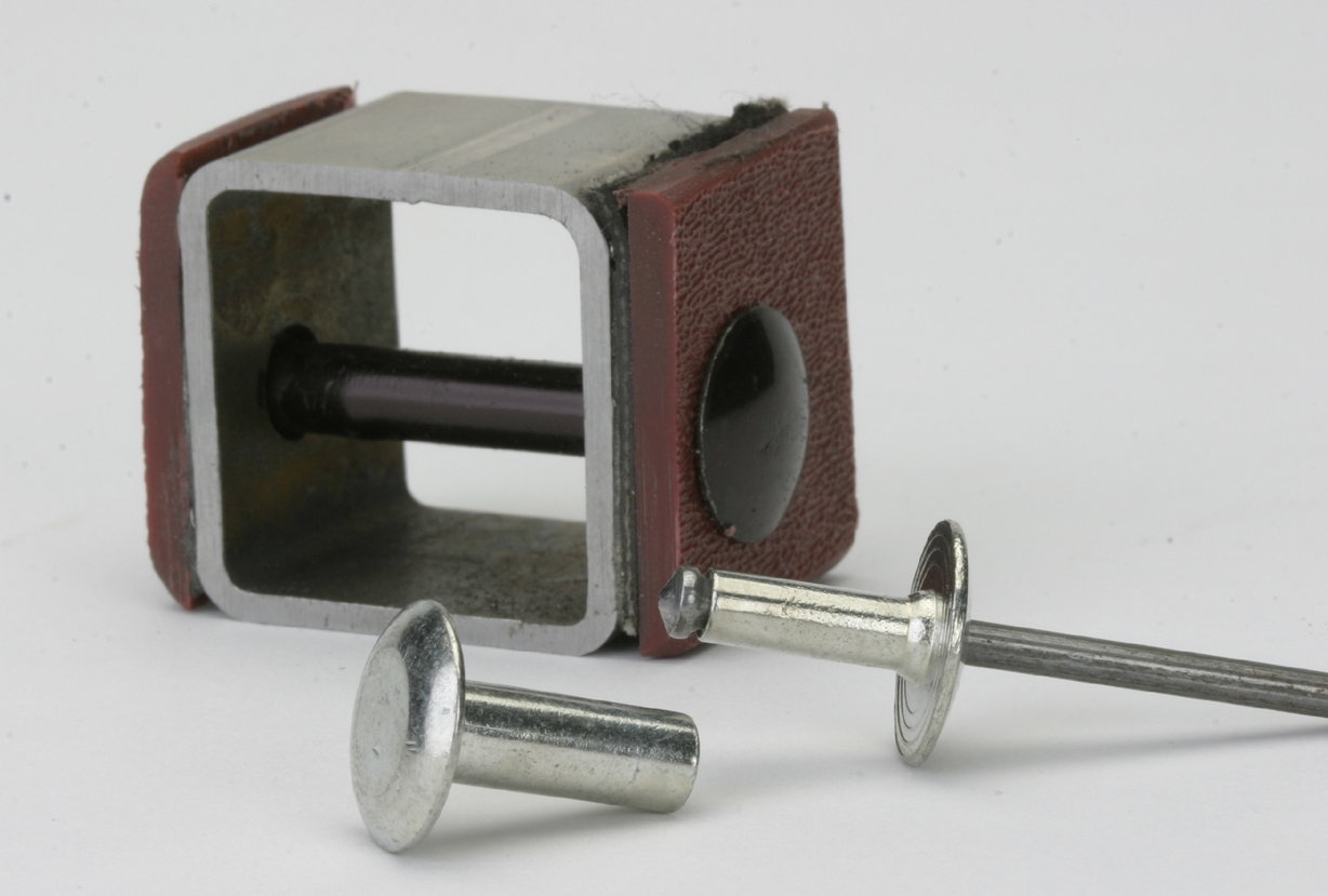 Mating two piece Rivets 2 piece RivetMate fasteners hold thick materials together