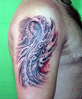 Tatuagem bioorgânica no braço