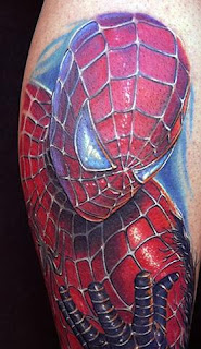 Tatuagem Comics, reprodução do Homem Aranha
