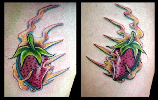 Morangos tatuados