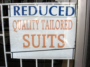Reduced Quality Tailored Suits