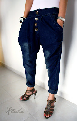 denim harem pants zara