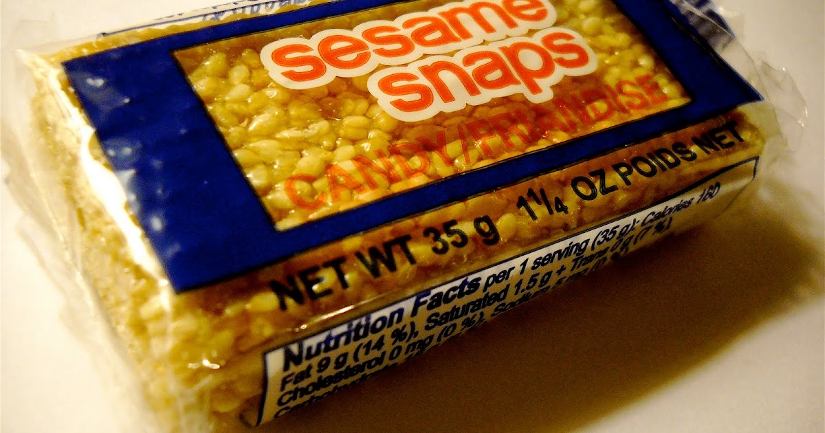 Sweet Vegan Candy Blog Sesame Snaps