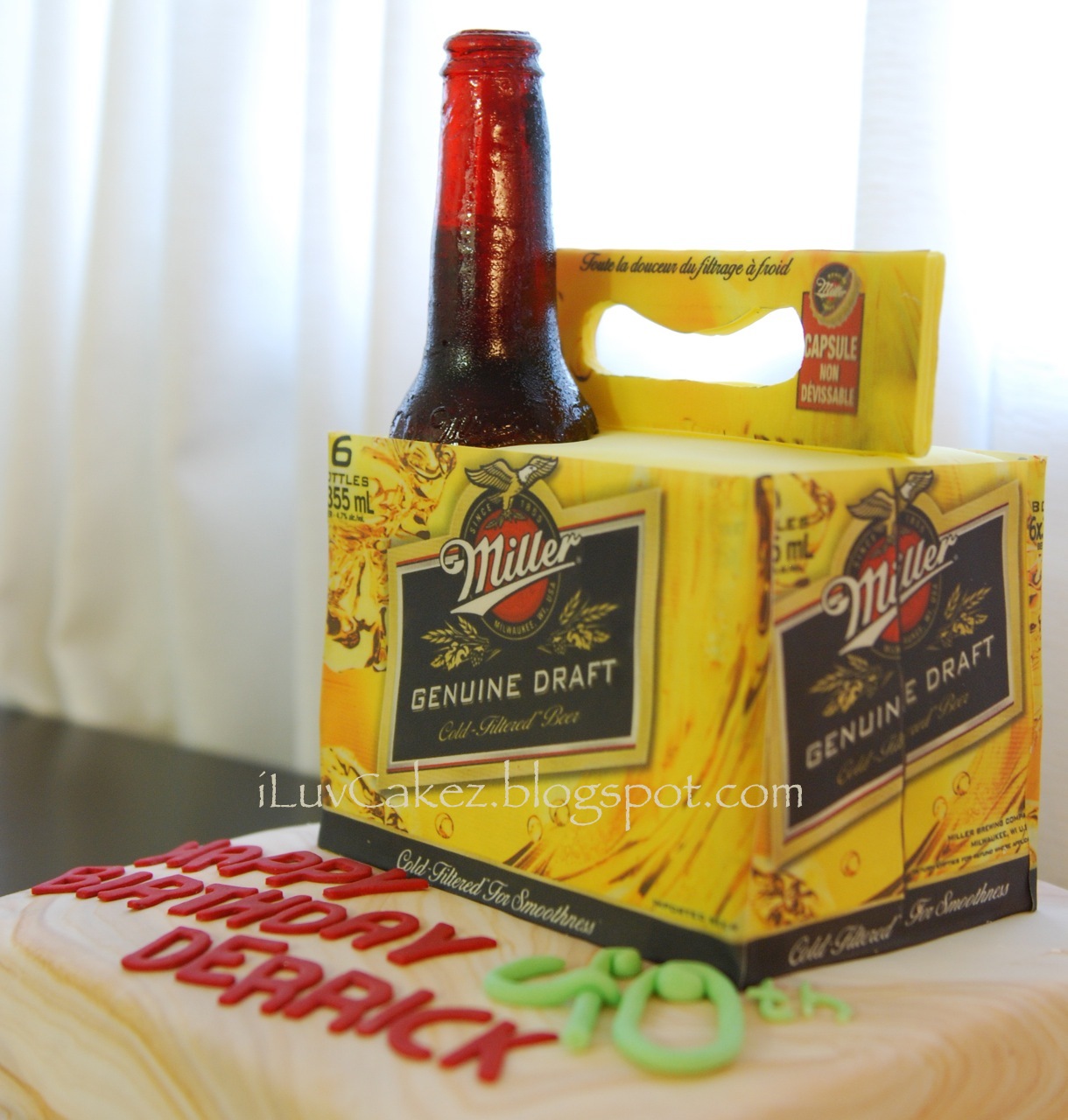 iLuv Cakez Beer Bottle Cake (Derrick's Birthday)
