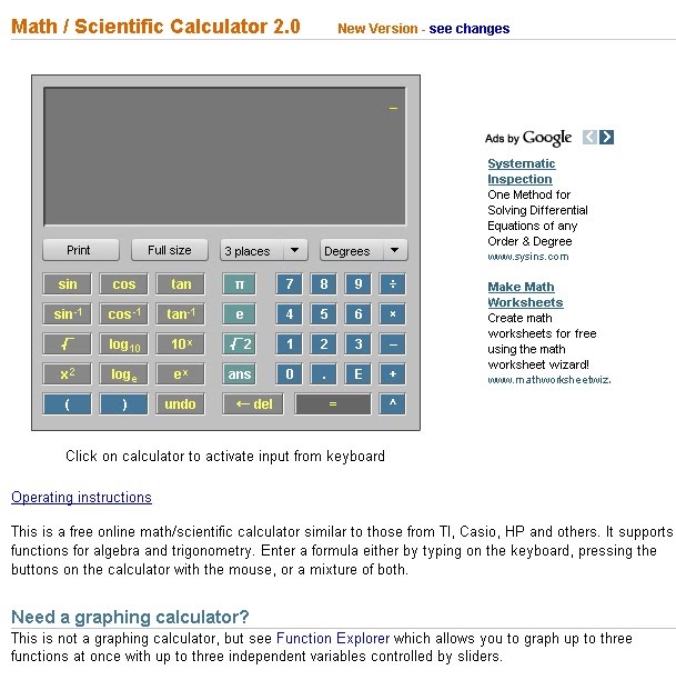Malaysian life Free Scientific Calculator Online