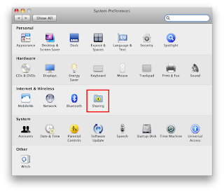 macbook pro os x shared not in sidebar