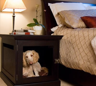 Furniture  Crates on Traditional End Table  Dog Crate
