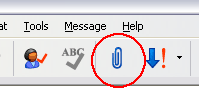 email attachment symbol