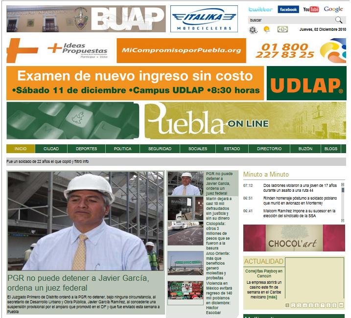 Medio: PUEBLA ONLINE