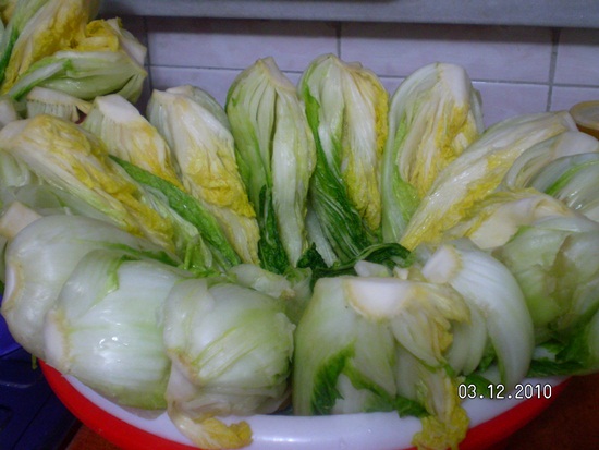 Lezzetli Kore yemek Gimchi 김치