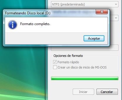 FORMATEAR DISCO formatear disco: