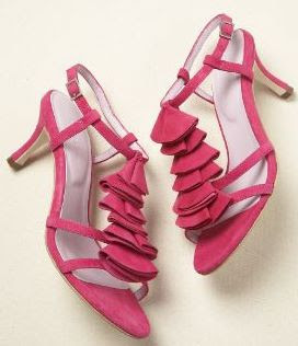 pink ruffle heels