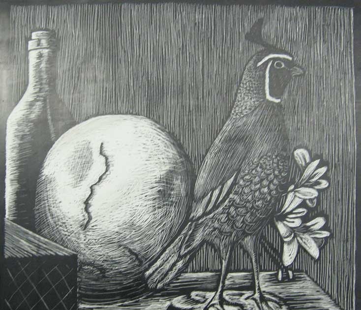 Kat Walk Designs Scratchboard final and 3D sketches