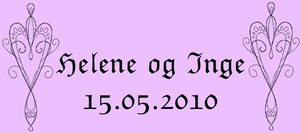 Inge og Helenes Bryllupsblogg
